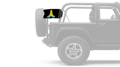 Emoji Praying Hands 12"x18" Forever Wave Flag for Jeep Wrangler TJ 1996-2006