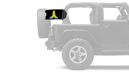 Emoji Praying Hands 12"x18" Forever Wave Flag for Jeep Wrangler JLU 4-Door 2018-Present