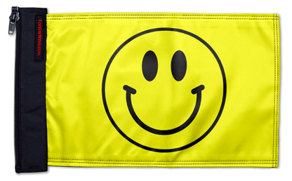 Smiley Face 12"x18" Forever Wave Flag for Jeep Wrangler JLU 4-Door 2018-Present