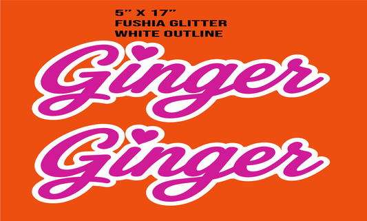 Ginger Hood Names- Pair