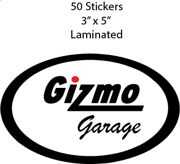 Gizmo Garage Stickers