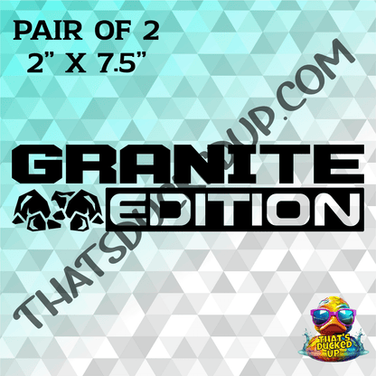 The Granite Edition 2 Pack