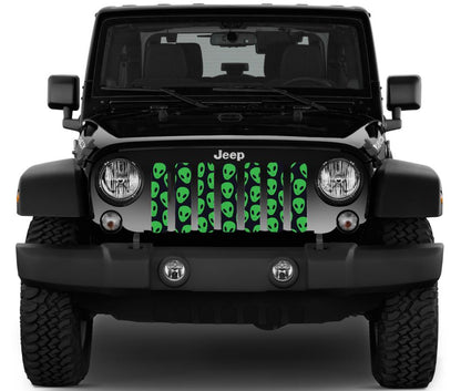 Green Aliens Grille Insert