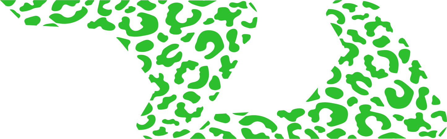 Lime Green Leopard Print Fender Vents