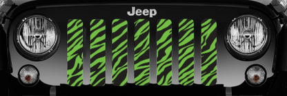 Platinum Green Zebra Print Grille Insert