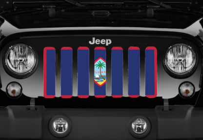 Guam Flag Grille Insert