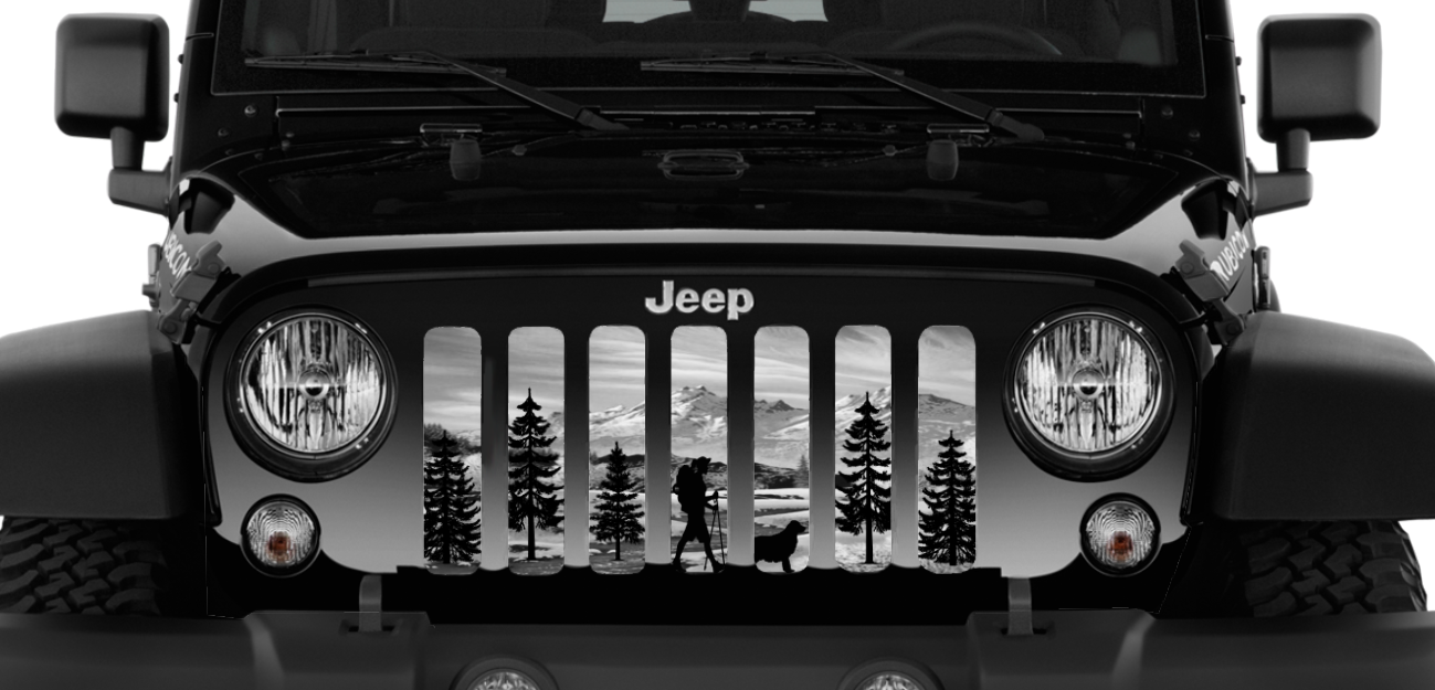 Hiker Gray Mountain Grille Insert