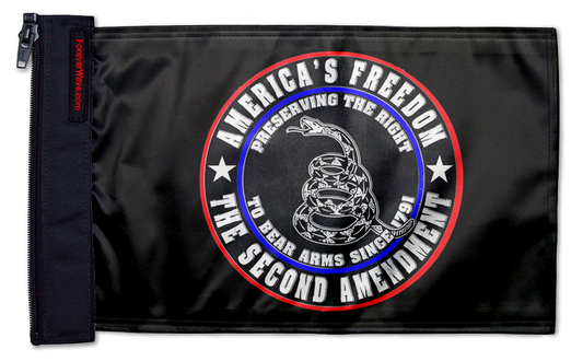 2nd Amendment 12"x18" Forever Wave Flag for Jeep Wrangler JL 2-Door 2018-Present
