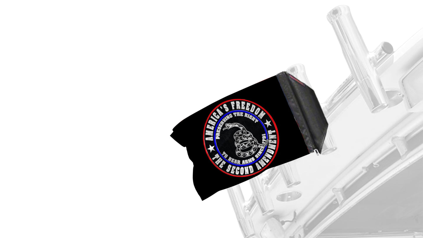 2nd Amendment 12"x18" Forever Wave Flag