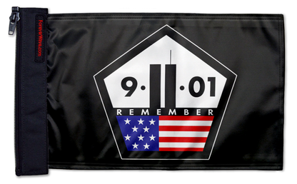 911 Remember 12"x18" Forever Wave Flag