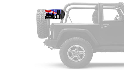 911 Tribute 12"x18" Forever Wave Flag for Jeep Wrangler CJ-7 and CJ-8 1976-1986