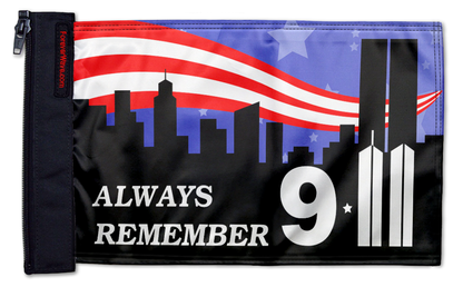 911 Tribute 12"x18" Forever Wave Flag for Jeep Wrangler JLU 4-Door 2018-Present