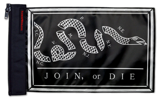 Franklin Join or Die 12"x18" Forever Wave Flag for Jeep Wrangler LJ 2003-2006