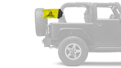 Gadsden "Don't Tread On Me" 12"x18" Forever Wave Flag for Jeep Wrangler JLU 4-Door 2018-Present