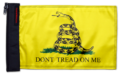 Gadsden "Don't Tread On Me" 12"x18" Forever Wave Flag for Jeep Wrangler JLU 4-Door 2018-Present