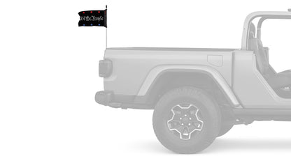 We The People 12"x18" Forever Wave Flag for Jeep Wrangler JKU 4-Door 2007-2018