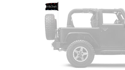 We The People 12"x18" Forever Wave Flag for Jeep Wrangler JL 2-Door 2018-Present