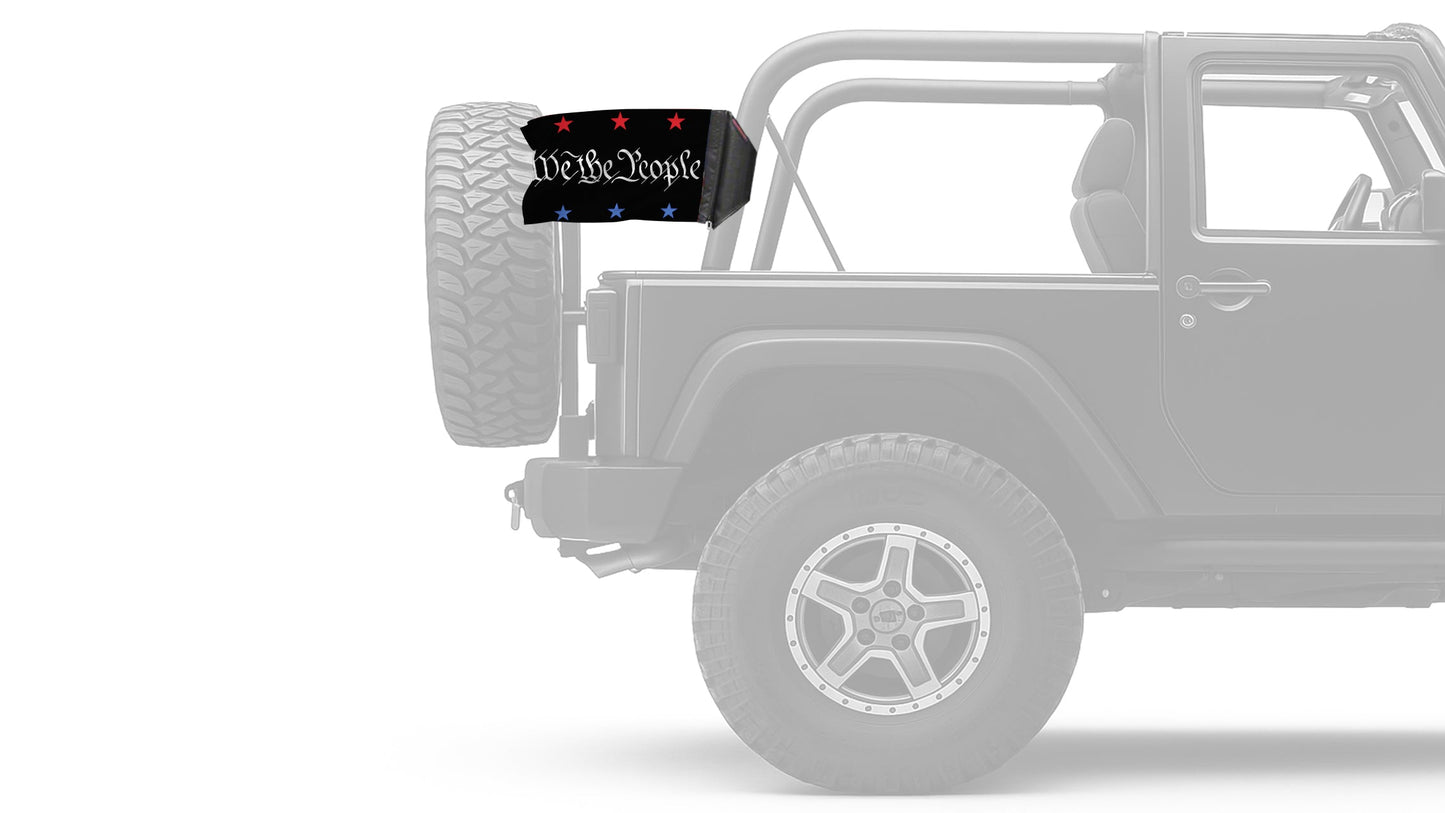 We The People 12"x18" Forever Wave Flag for Jeep Wrangler JKU 4-Door 2007-2018