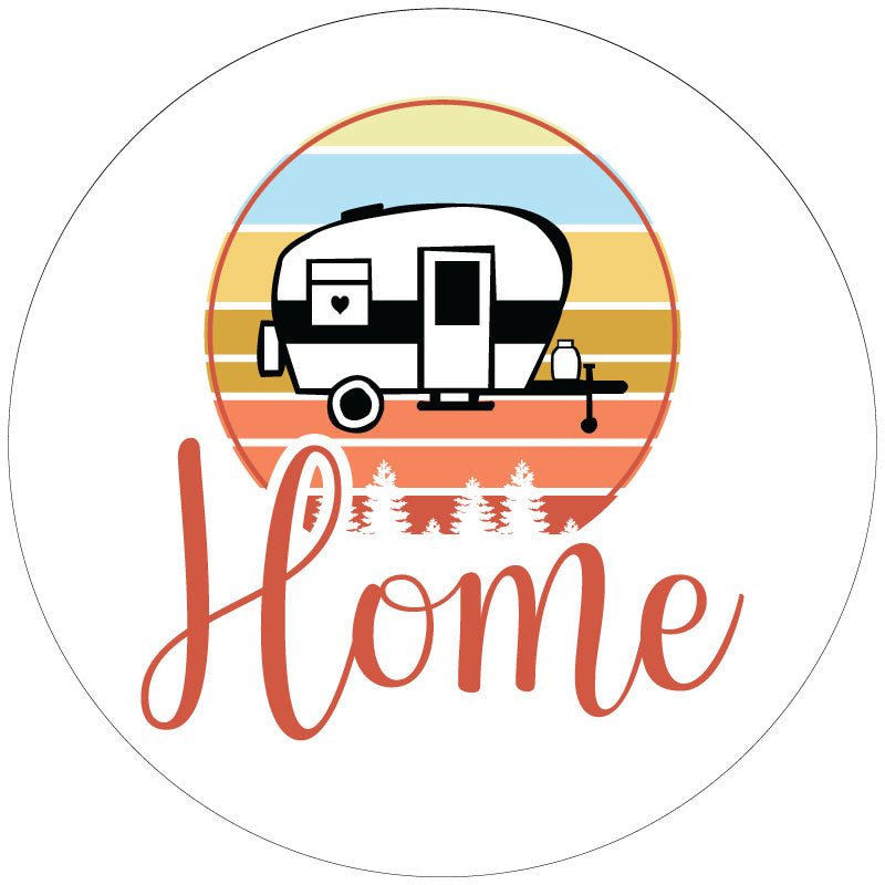 Cute Home Camper RV Spare Tire Cover Design