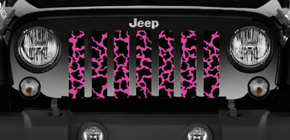 Hot Pink Cow Hide Grille Insert