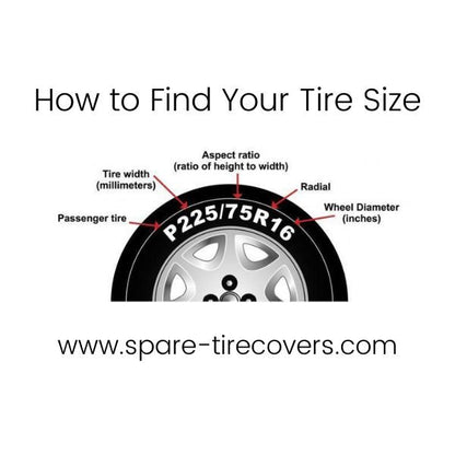 Geometric & Linear Mountain Landscape Spare Tire Cover for Camper, RV, Jeep, Bronco, Van