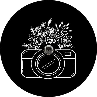 Camera with Flowers