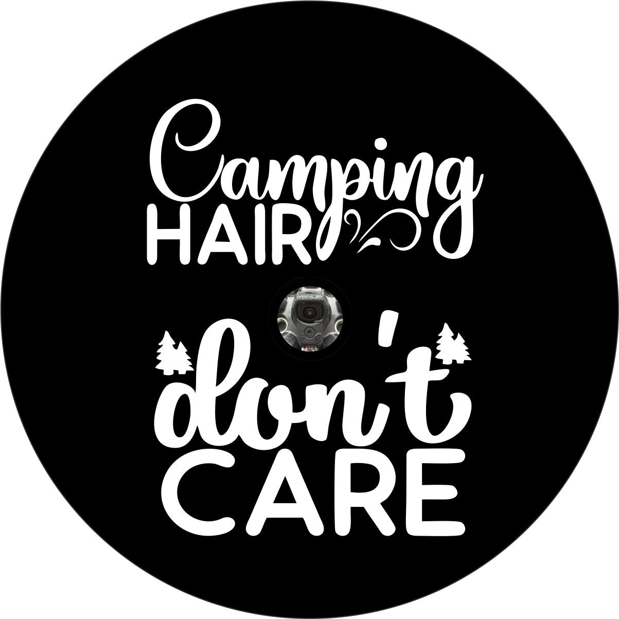 Camping Hair Don't Care Spare Tire Cover for Jeep, Bronco, RV, Camper, Van
