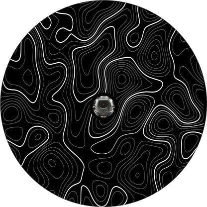 Topographic Map Spare Tire Cover for Jeep, Bronco, RV, Camper, Trailer, & More