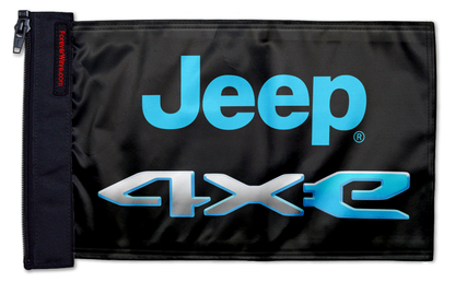 Jeep 4Xe 12"x18" Forever Wave Flag for Jeep Wrangler JK 2-Door 2007-2018