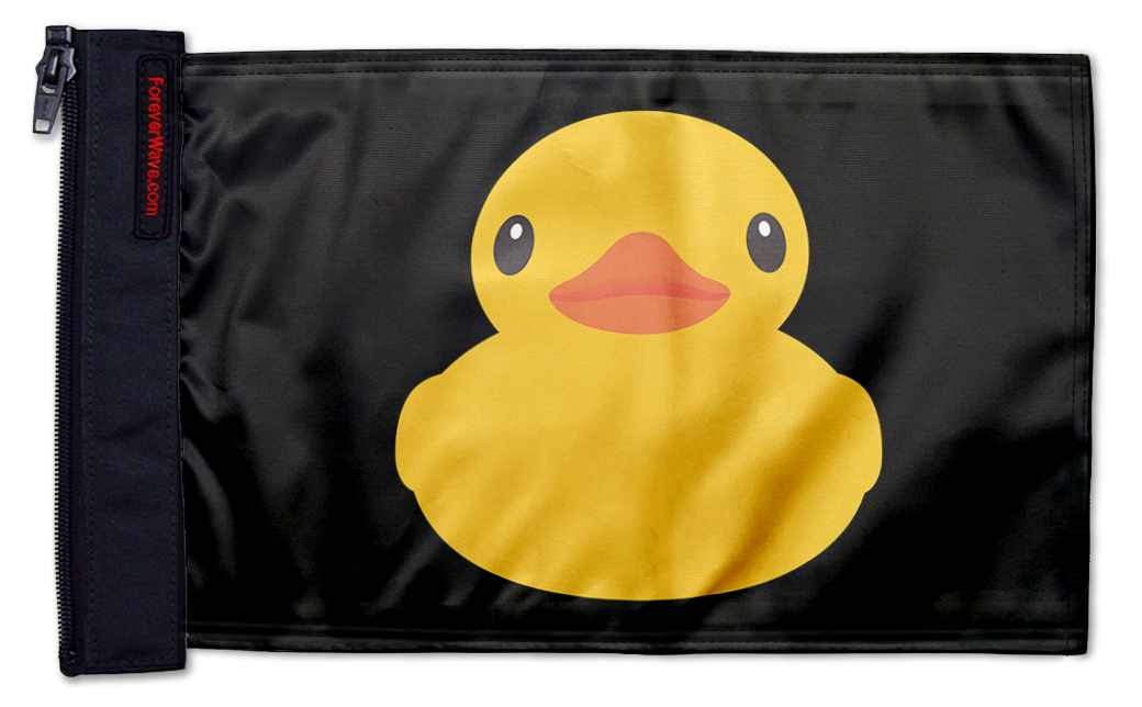 Duck 12"x18" Forever Wave Flag for Jeep Wrangler JLU 4-Door 2018-Present