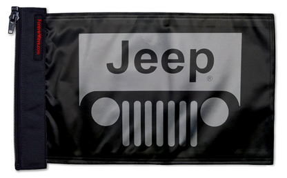 Jeep Grill 12"x18" Forever Wave Flag for Jeep Wrangler JLU 4-Door 2018-Present