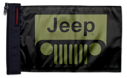 Jeep Grill 12"x18" Forever Wave Flag for Jeep Wrangler LJ 2003-2006