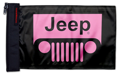 Jeep Grill 12"x18" Forever Wave Flag for Jeep Wrangler JLU 4-Door 2018-Present