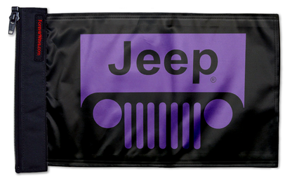 Jeep Grill 12"x18" Forever Wave Flag for Jeep Wrangler JLU 4-Door 2018-Present
