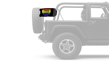 Jeep Grill 12"x18" Forever Wave Flag for Jeep Wrangler CJ-7 and CJ-8 1976-1986