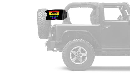 Jeep Grill 12"x18" Forever Wave Flag for Jeep Wrangler JLU 4-Door 2018-Present