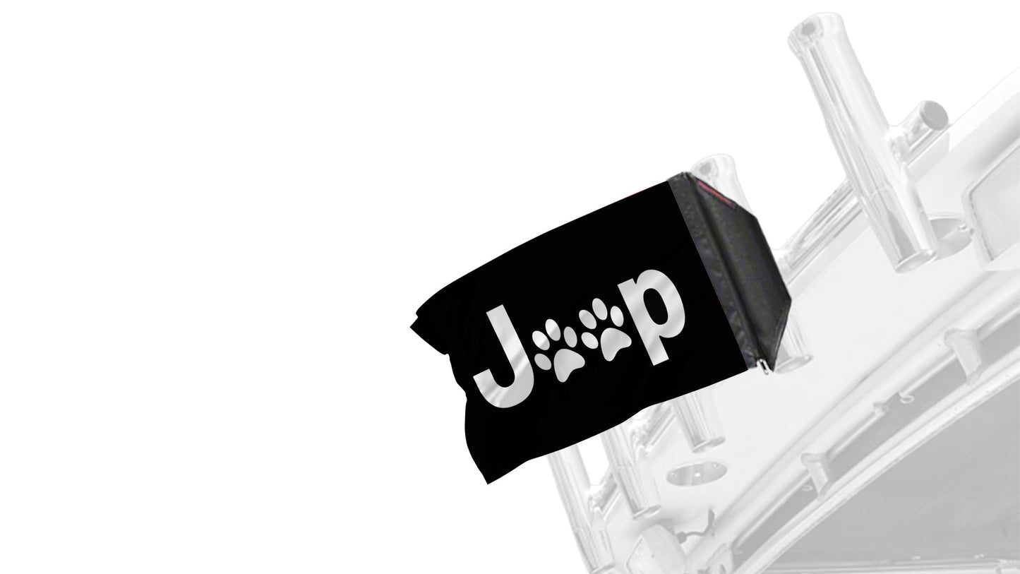 Jeep Paws 12"x18" Forever Wave Flag