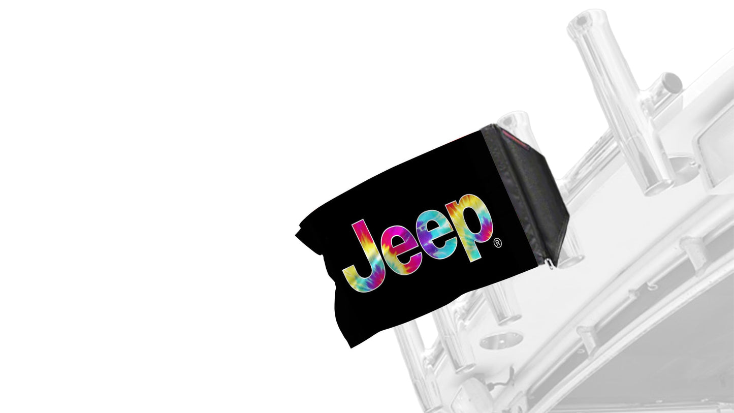 Jeep Tie Dye 12"x18" Forever Wave Flag