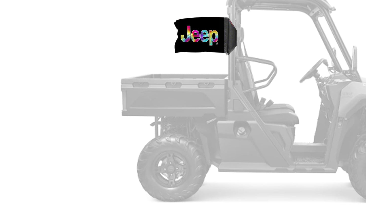 Jeep Tie Dye 12"x18" Forever Wave Flag
