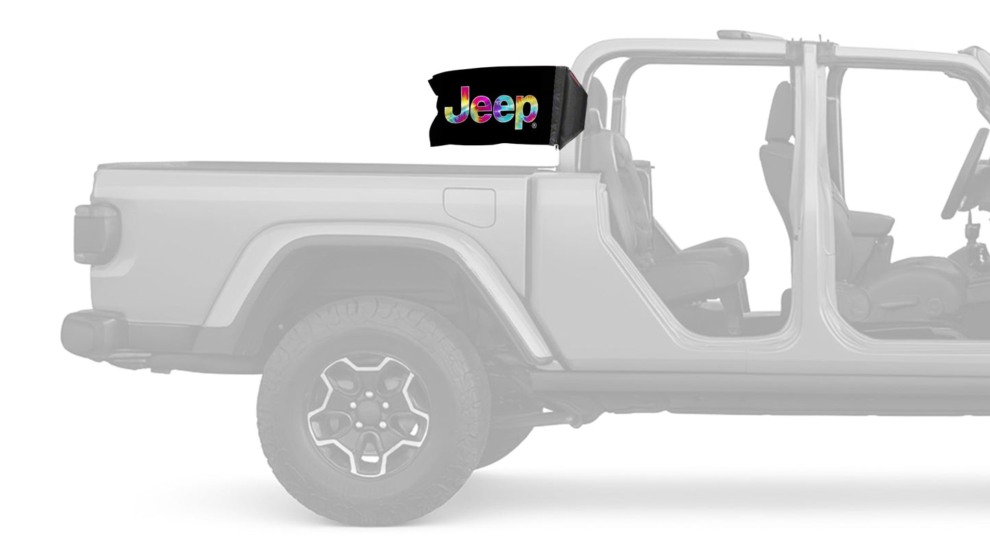 Jeep Tie Dye 12"x18" Forever Wave Flag