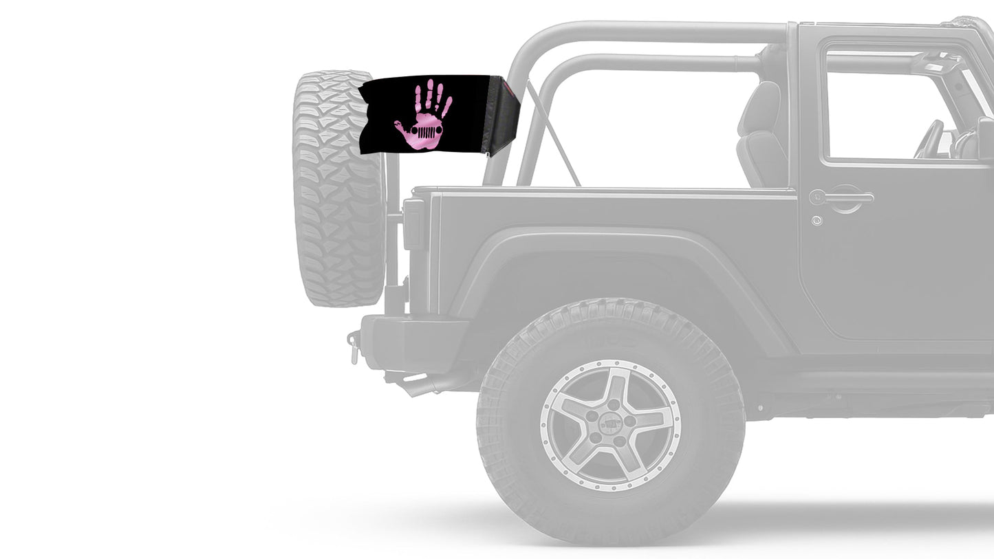 Jeep Wave 12"x18" Forever Wave Flag for Jeep Wrangler JKU 4-Door 2007-2018