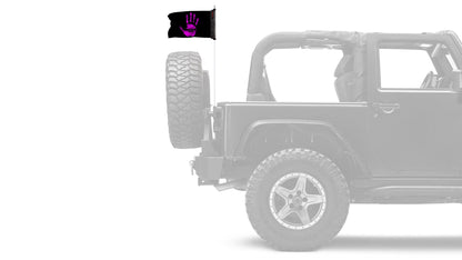 Jeep Wave 12"x18" Forever Wave Flag for Jeep Wrangler JLU 4-Door 2018-Present
