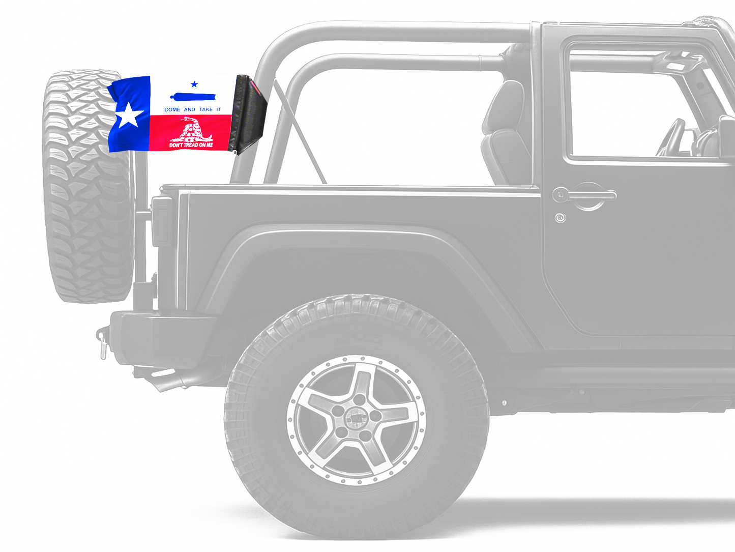 State Flag Texas Don't Tread 12"x18" Forever Wave Flag for Jeep Wrangler LJ 2003-2006