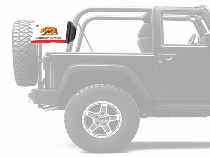 State Flag California 12"x18" Forever Wave Flag for Jeep Wrangler TJ 1996-2006