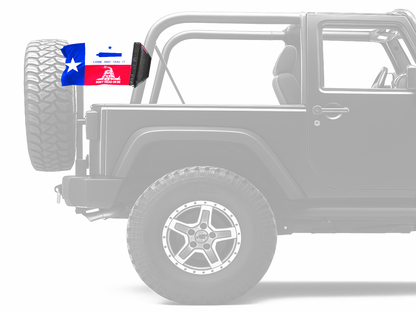 State Flag Texas Don't Tread 12"x18" Forever Wave Flag for Jeep Wrangler JKU 4-Door 2007-2018