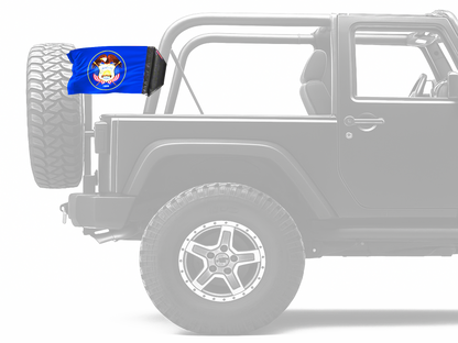 State Flag Utah "Old Style" 12"x18" Forever Wave Flag for Jeep Wrangler JKU 4-Door 2007-2018