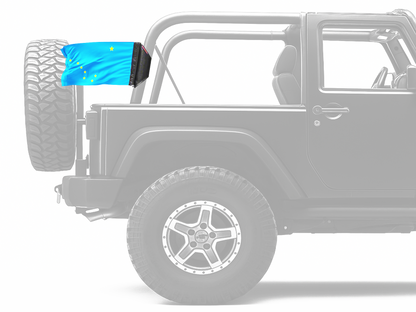 State Flag Alaska 12"x18" Forever Wave Flag for Jeep Wrangler JKU 4-Door 2007-2018