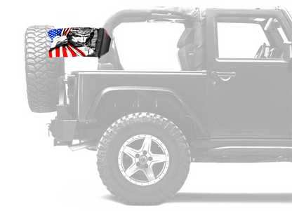 One Nation 12"x18" Forever Wave Flag for Jeep Wrangler JKU 4-Door 2007-2018