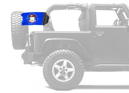 State Flag Utah "Old Style" 12"x18" Forever Wave Flag for Jeep Wrangler JLU 4-Door 2018-Present