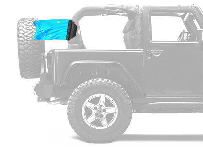 State Flag Alaska 12"x18" Forever Wave Flag for Jeep Wrangler YJ 1986-1995